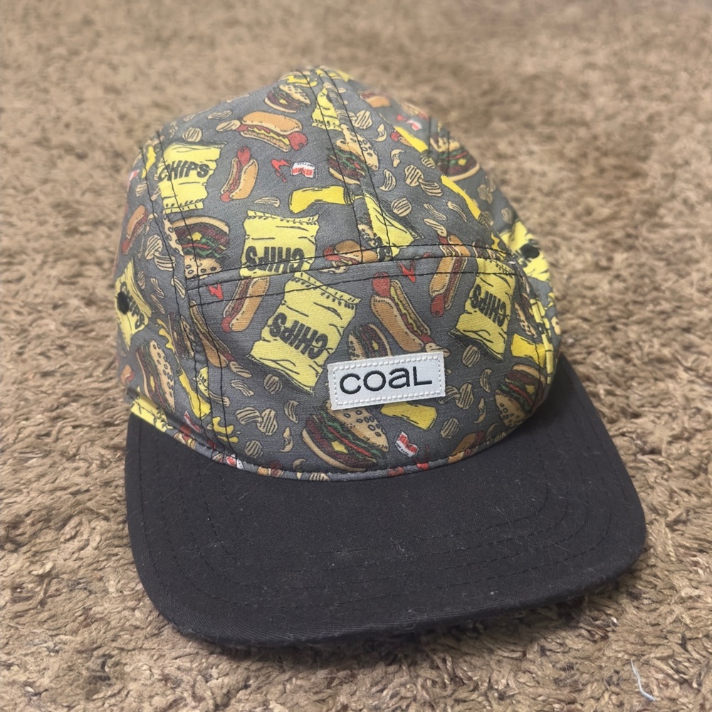 Coal Men’s Snack Print Five-Panel Cap - Gray & Black